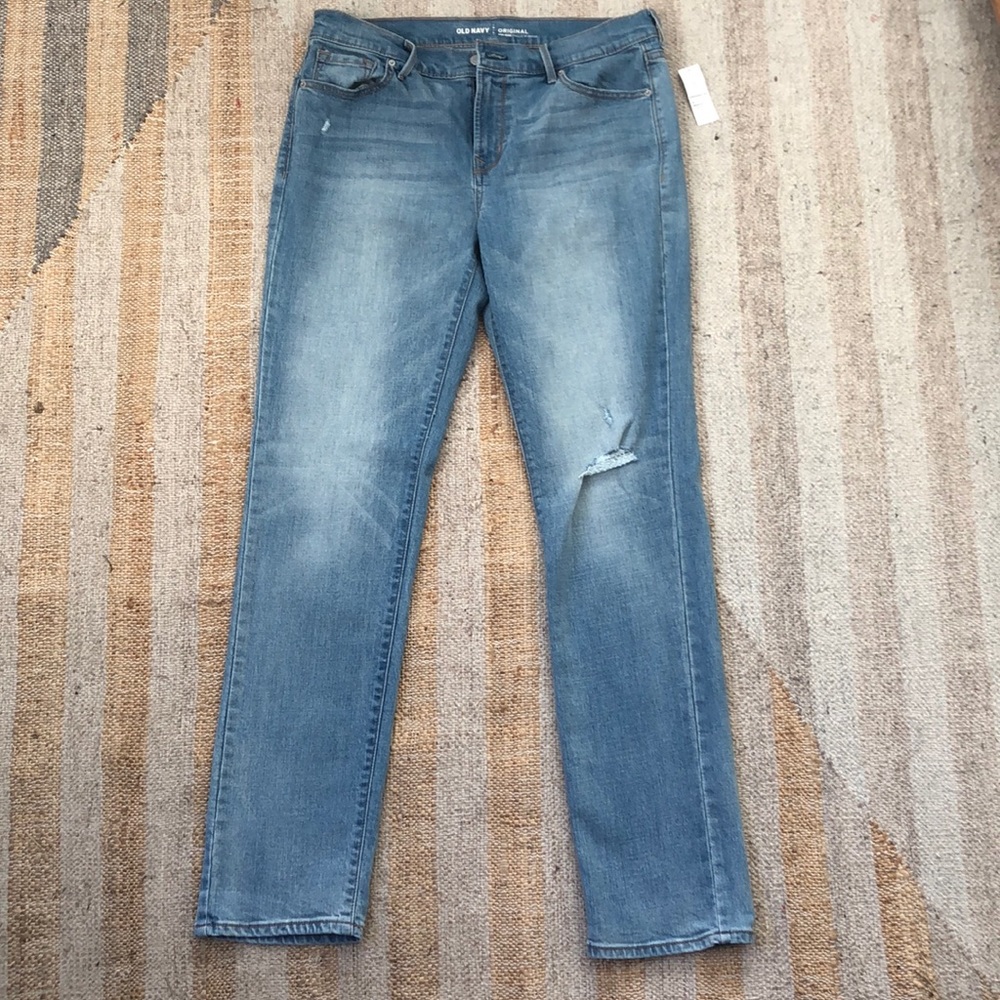 Old Navy Mid Rise Light Denim Jeans
